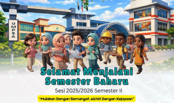 Selamat menjalani semester baharu Semester II Sesi Akademik 2025/2026 kepada pelajar Fakulti Teknologi Kejuruteraan Awam dan seluruh warga Universiti Malaysia Pahang Al-Sultan Abdullah pada 9 Mac 2026. 